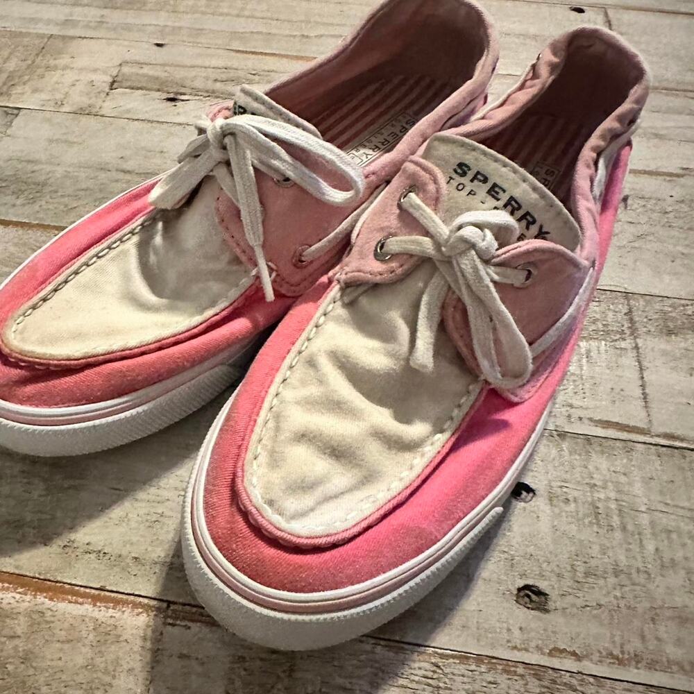 Sperry Top Sider Womens Pink/White Shoes